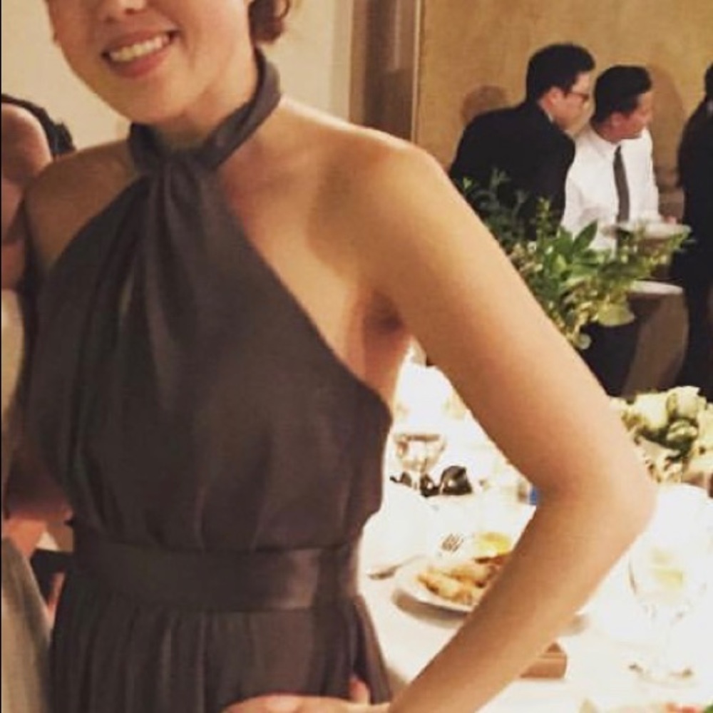 gray vera wang dress